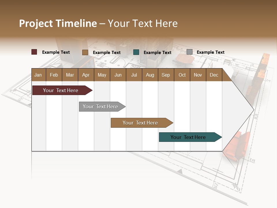 Plan Architect Furniture PowerPoint Template