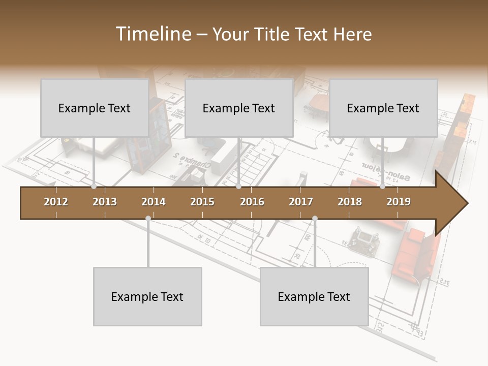 Plan Architect Furniture PowerPoint Template