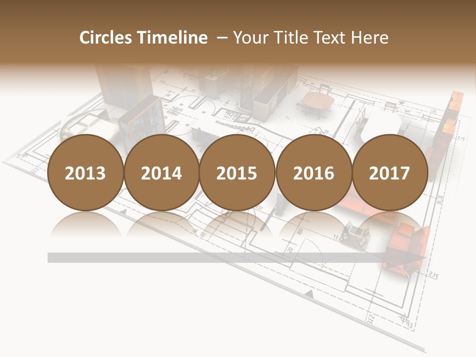 Plan Architect Furniture PowerPoint Template