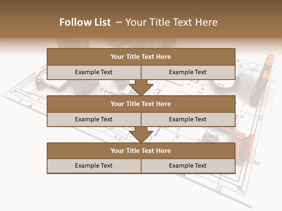 Plan Architect Furniture PowerPoint Template