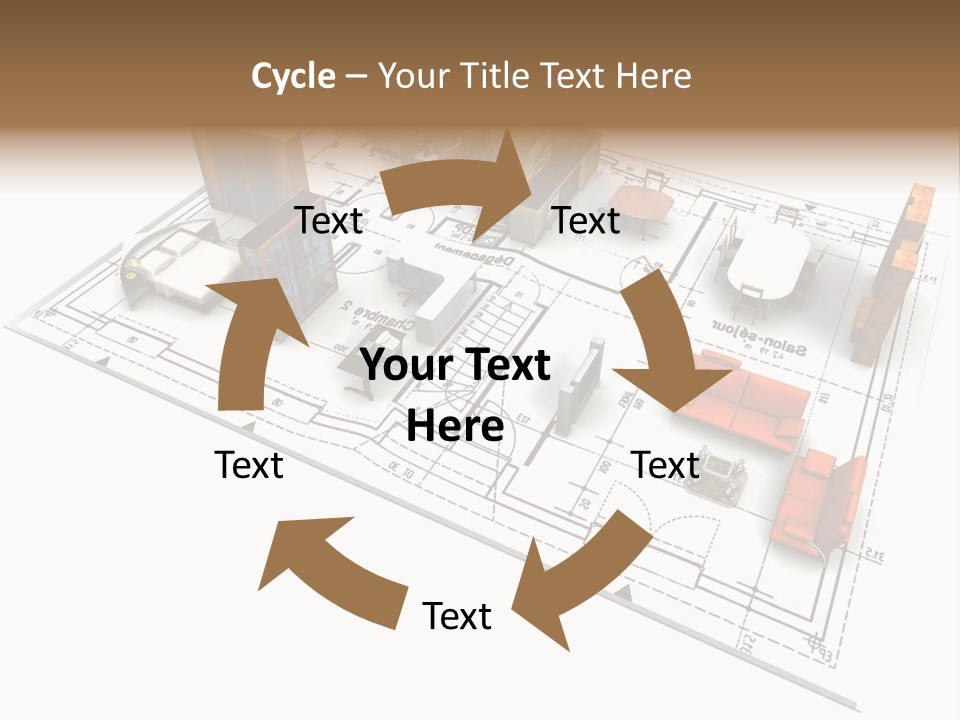 Plan Architect Furniture PowerPoint Template