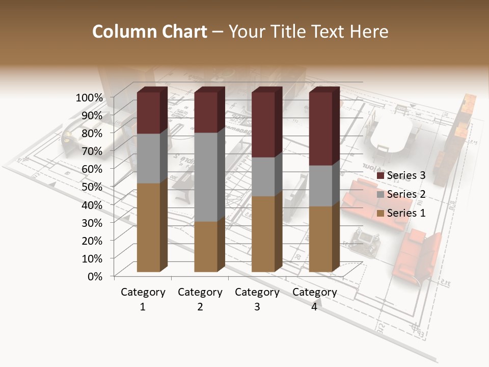 Plan Architect Furniture PowerPoint Template