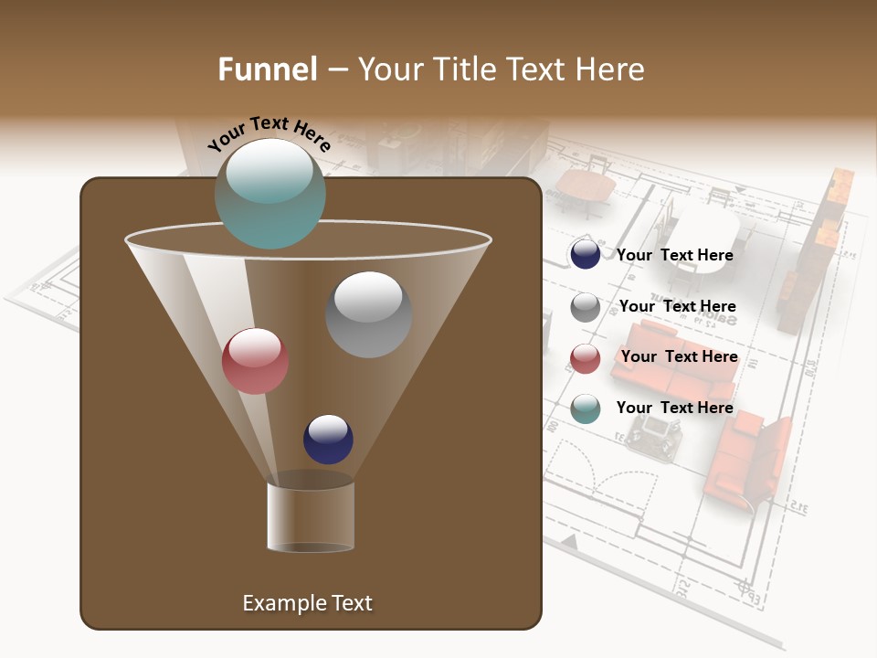 Plan Architect Furniture PowerPoint Template
