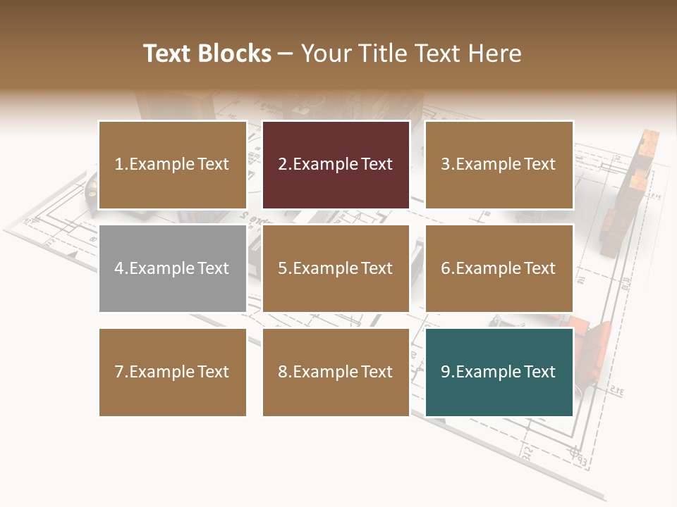Plan Architect Furniture PowerPoint Template