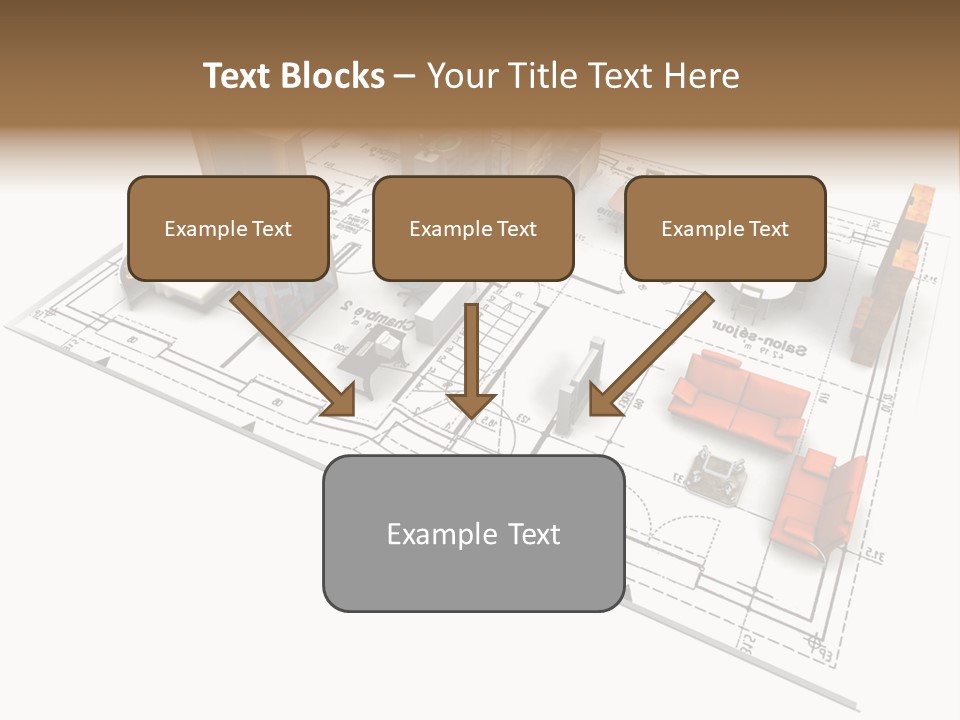Plan Architect Furniture PowerPoint Template
