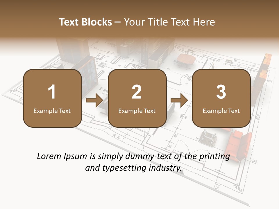 Plan Architect Furniture PowerPoint Template