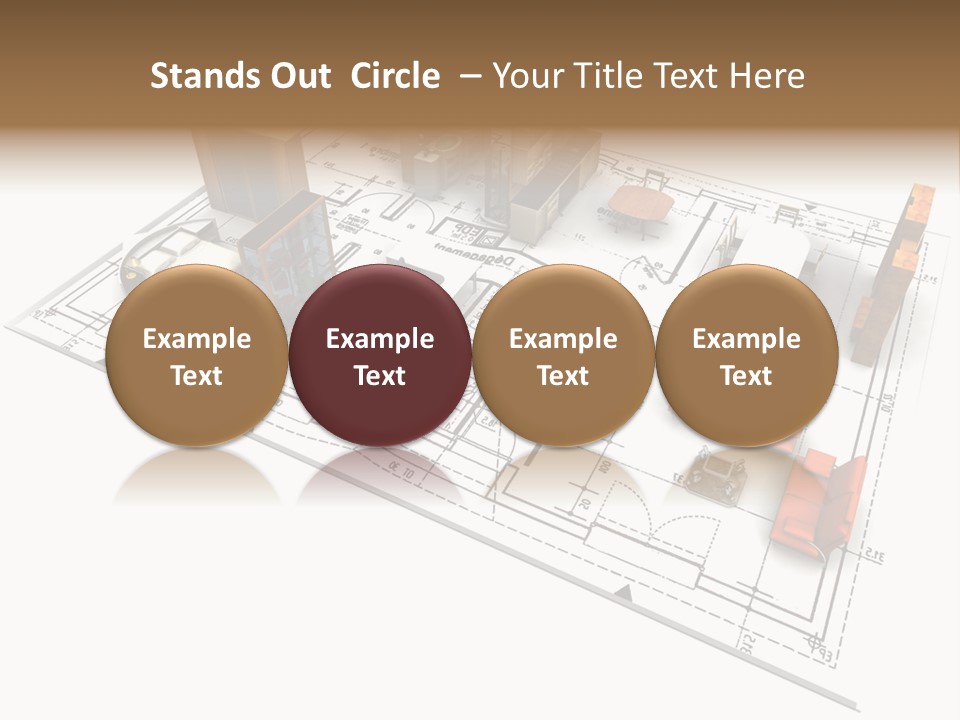 Plan Architect Furniture PowerPoint Template