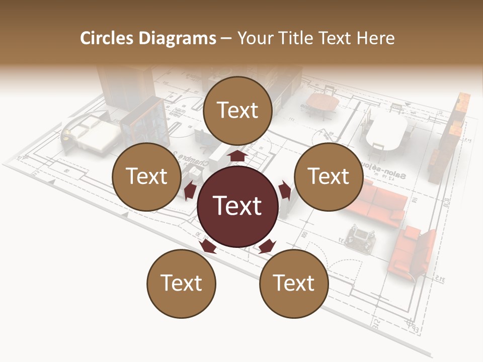 Plan Architect Furniture PowerPoint Template