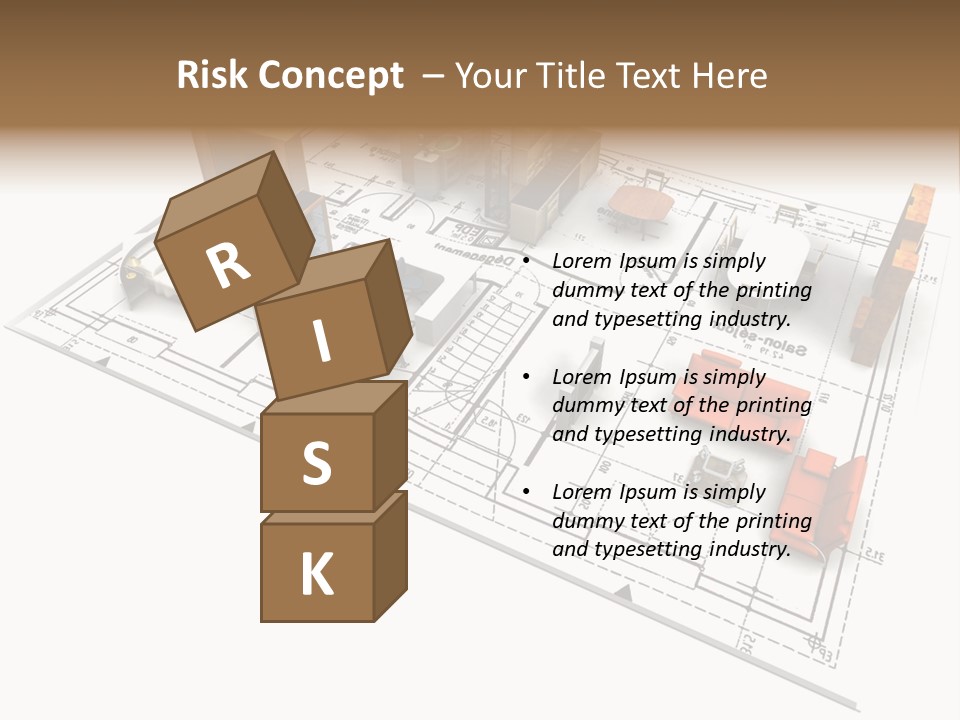 Plan Architect Furniture PowerPoint Template