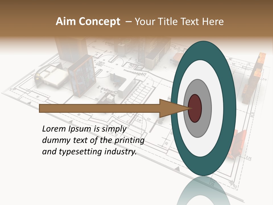 Plan Architect Furniture PowerPoint Template
