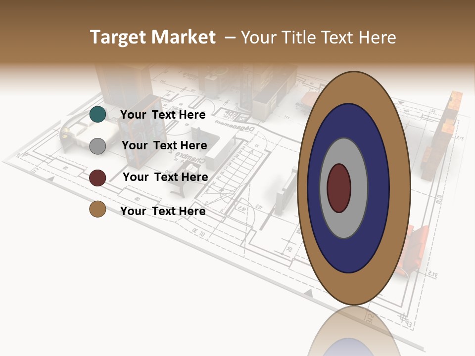 Plan Architect Furniture PowerPoint Template