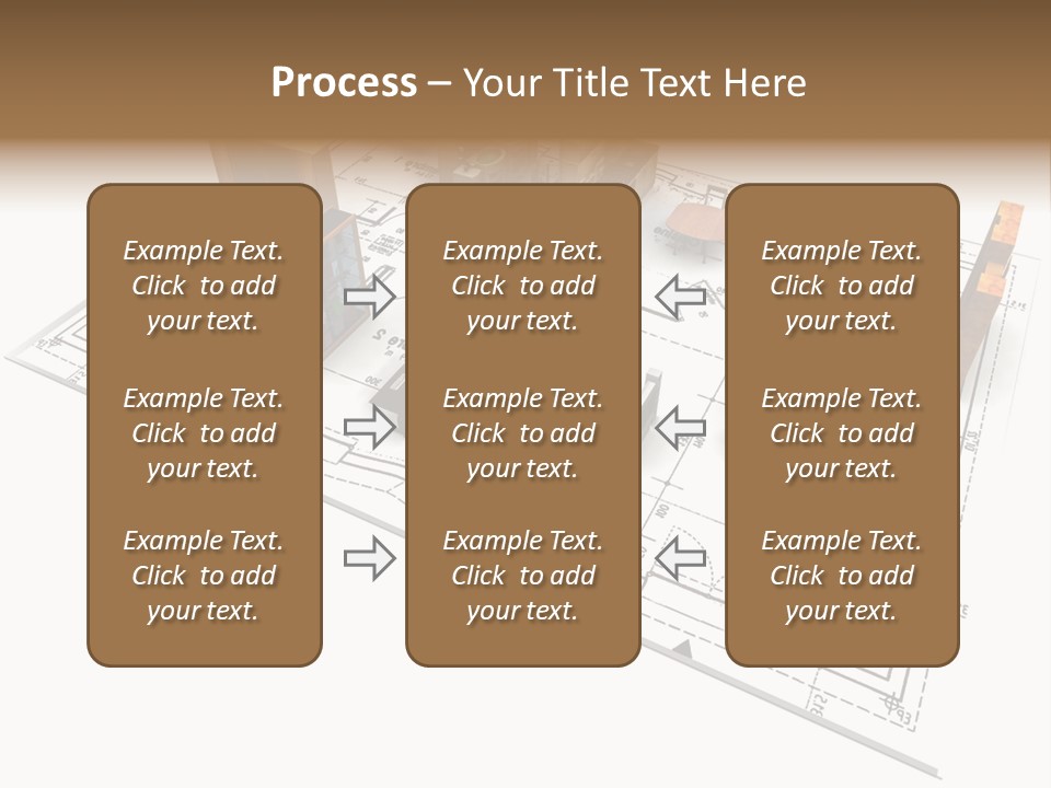 Plan Architect Furniture PowerPoint Template