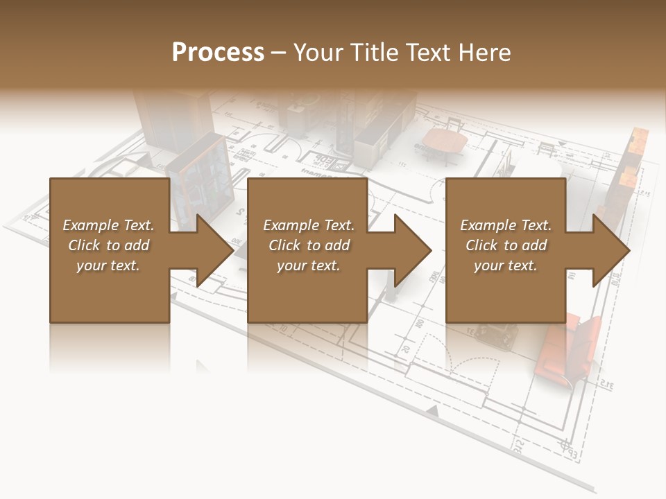 Plan Architect Furniture PowerPoint Template