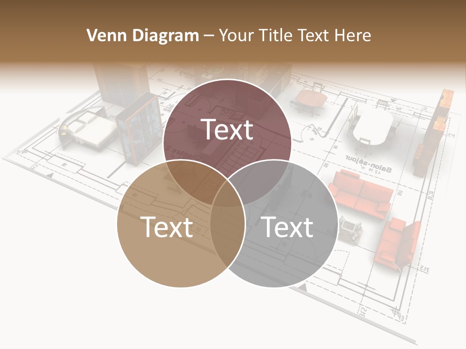 Plan Architect Furniture PowerPoint Template