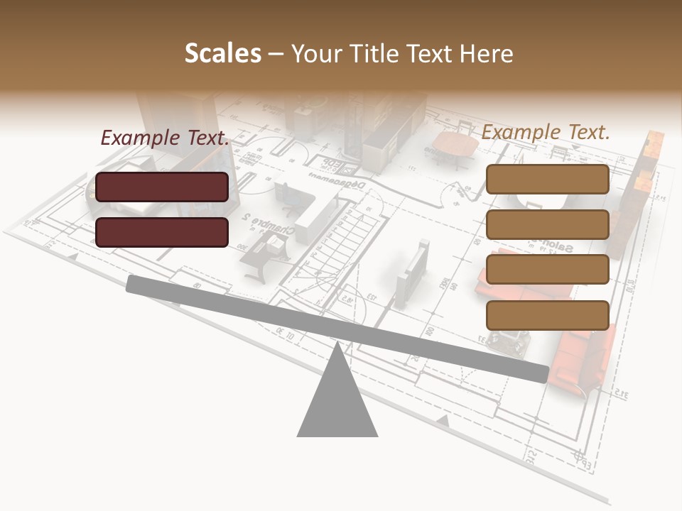 Plan Architect Furniture PowerPoint Template