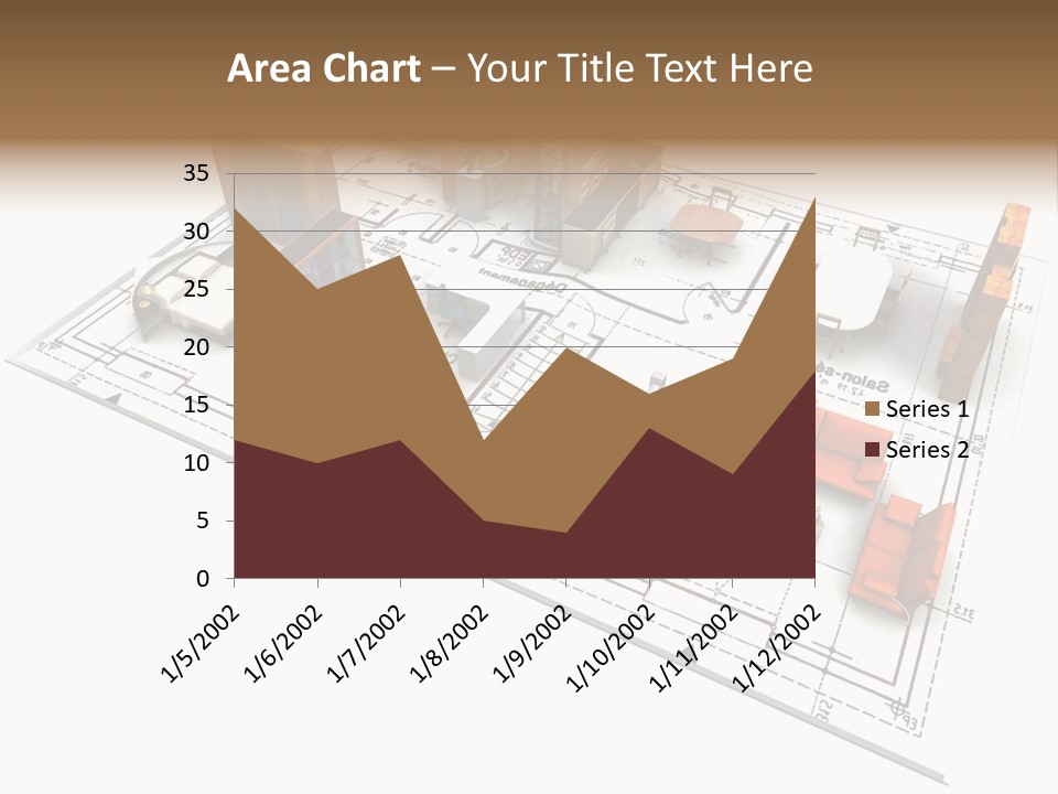 Plan Architect Furniture PowerPoint Template