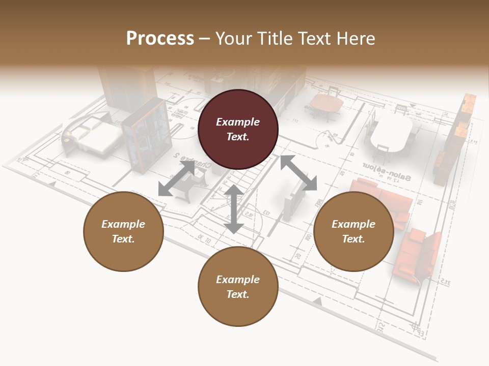 Plan Architect Furniture PowerPoint Template