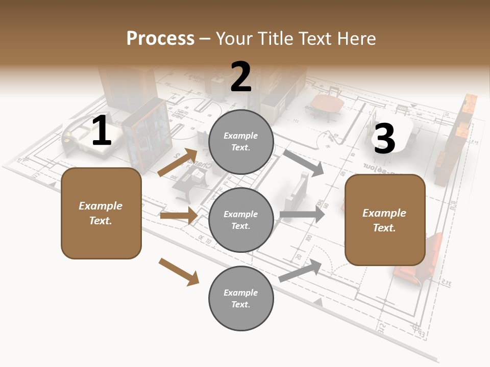 Plan Architect Furniture PowerPoint Template