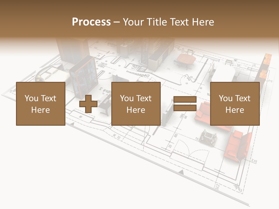 Plan Architect Furniture PowerPoint Template
