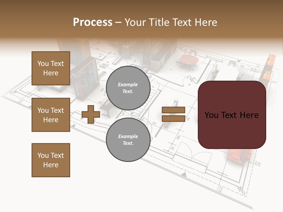 Plan Architect Furniture PowerPoint Template
