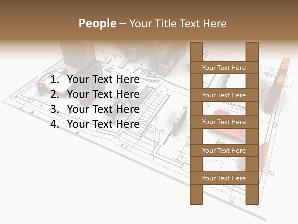 Plan Architect Furniture PowerPoint Template