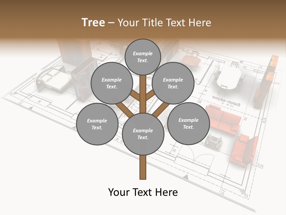 Plan Architect Furniture PowerPoint Template