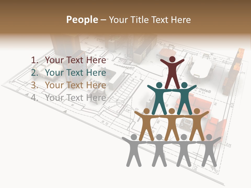 Plan Architect Furniture PowerPoint Template