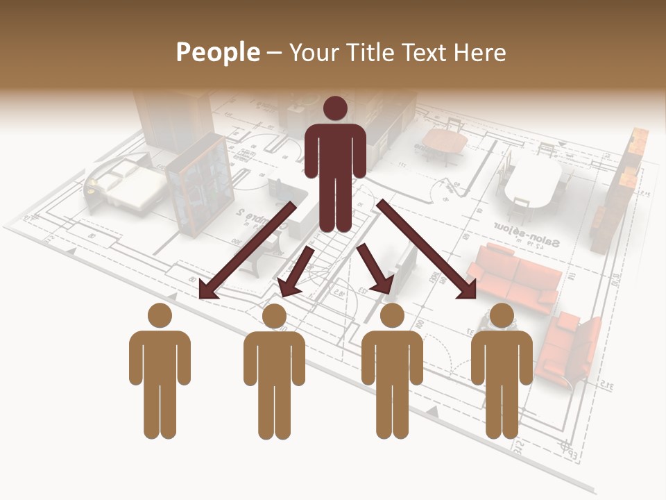 Plan Architect Furniture PowerPoint Template