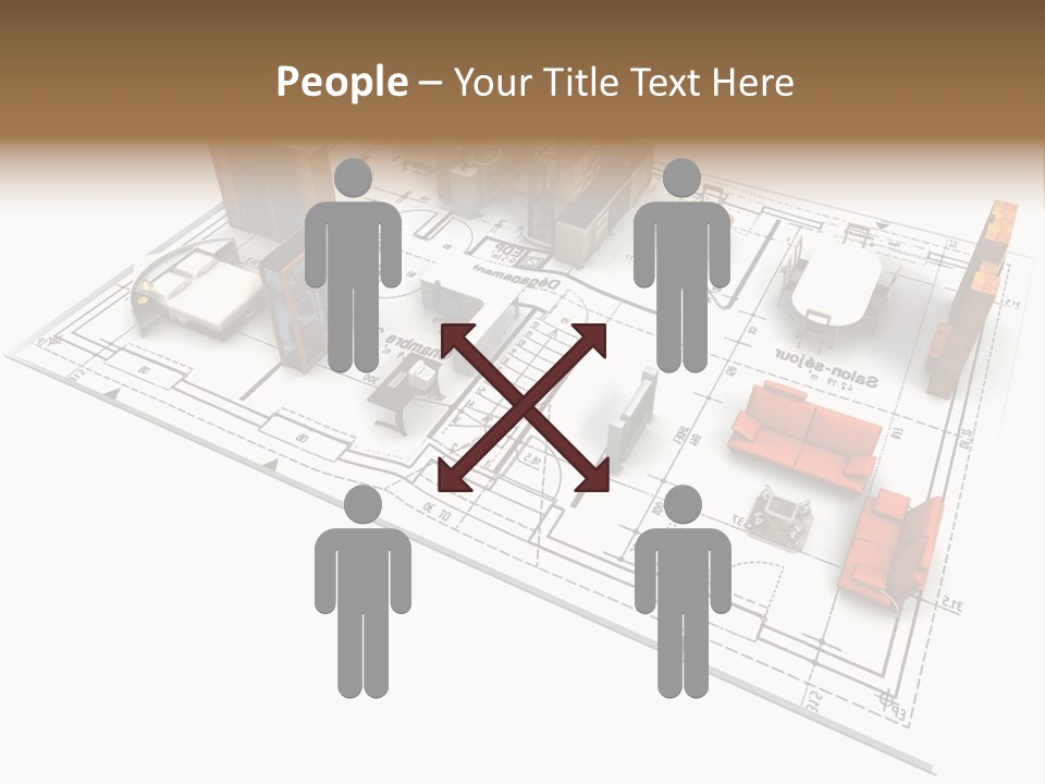 Plan Architect Furniture PowerPoint Template