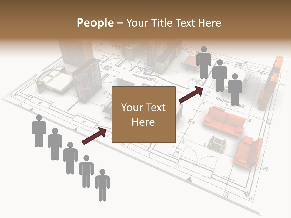Plan Architect Furniture PowerPoint Template