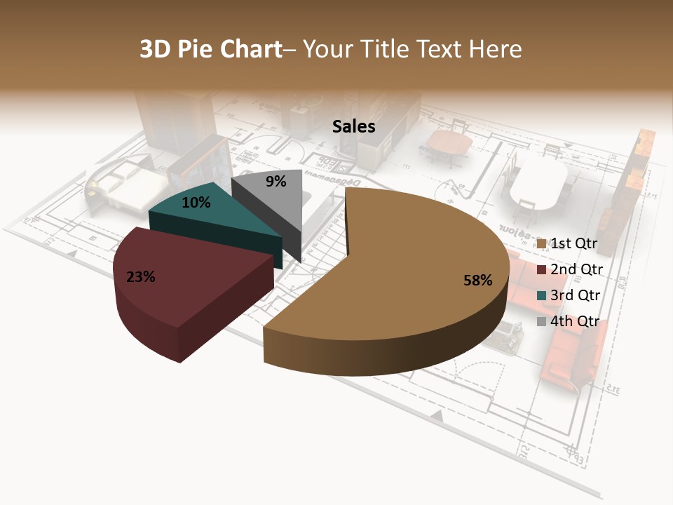 Plan Architect Furniture PowerPoint Template