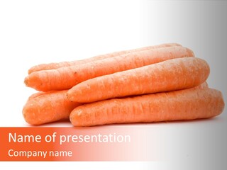 Orange Vegetable Healthy PowerPoint Template