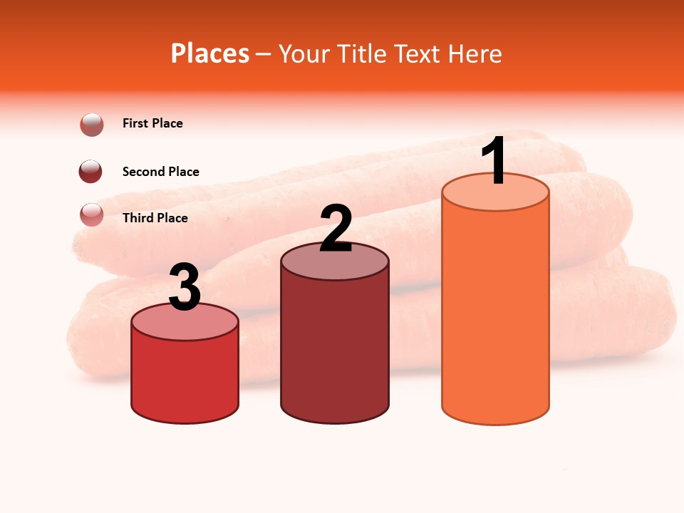 Orange Vegetable Healthy PowerPoint Template