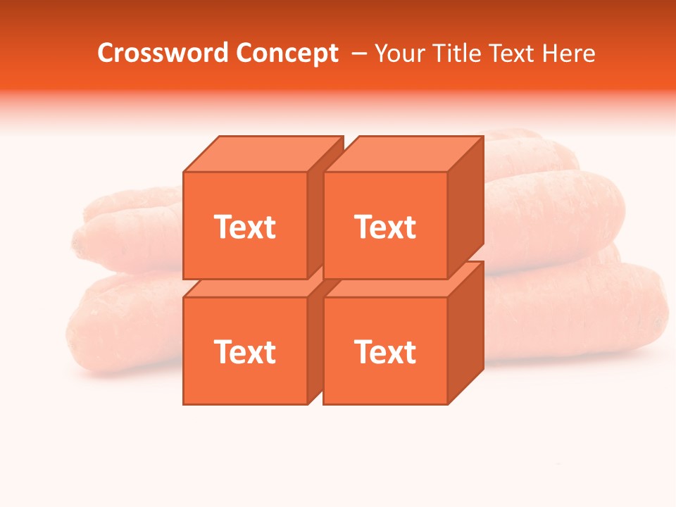 Orange Vegetable Healthy PowerPoint Template