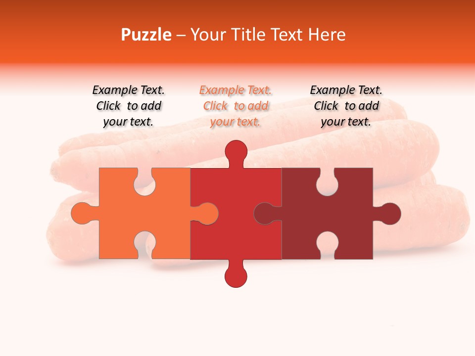 Orange Vegetable Healthy PowerPoint Template