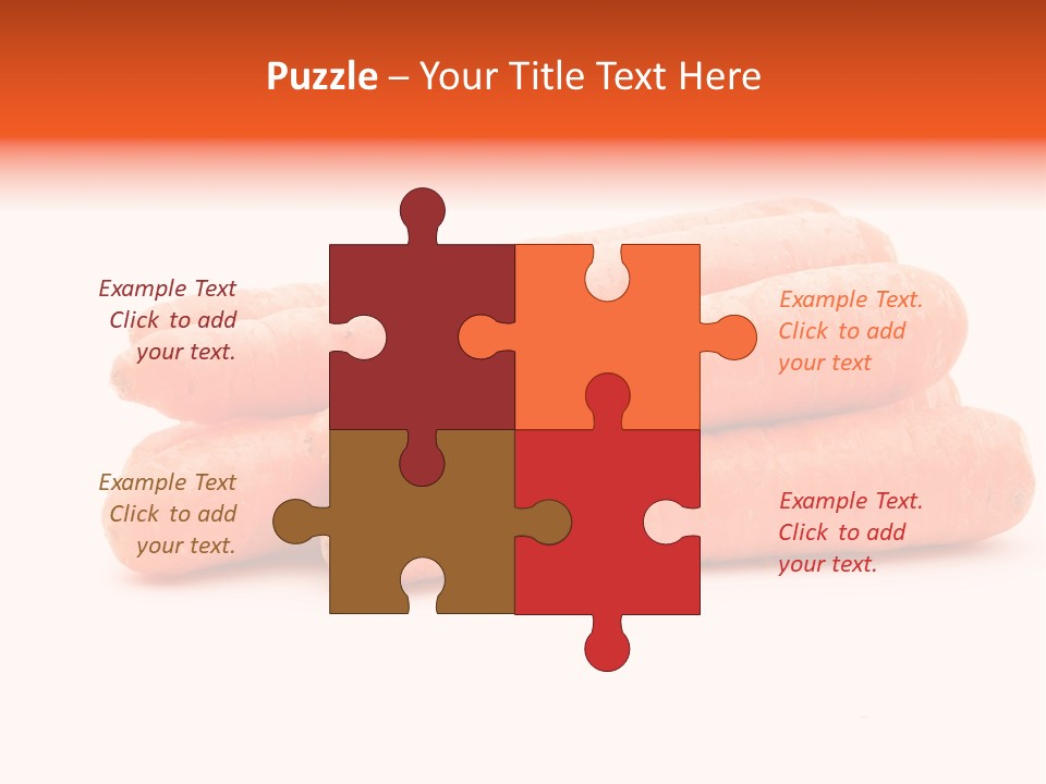 Orange Vegetable Healthy PowerPoint Template