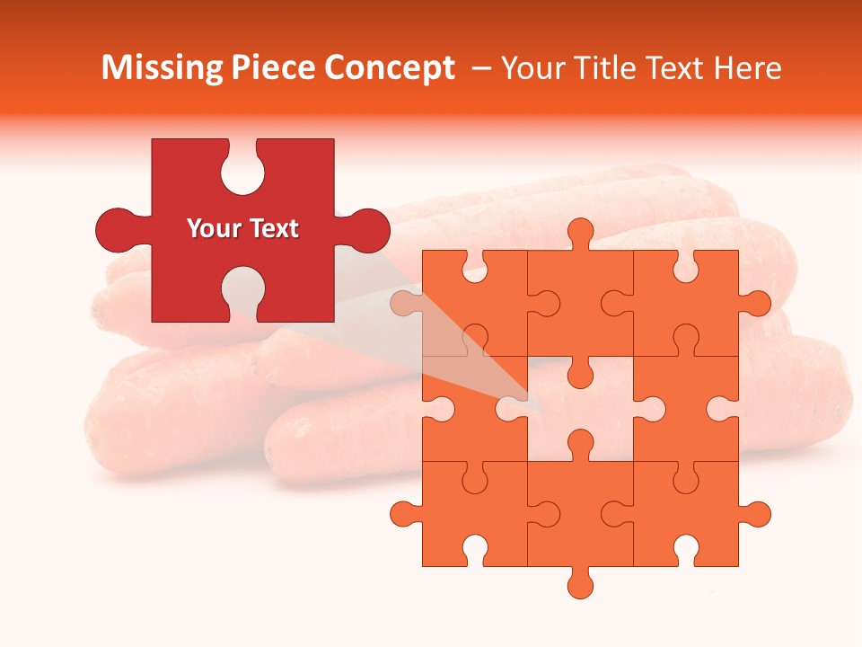 Orange Vegetable Healthy PowerPoint Template