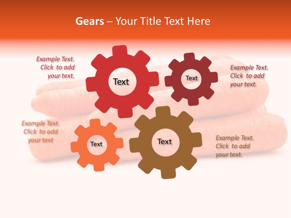 Orange Vegetable Healthy PowerPoint Template