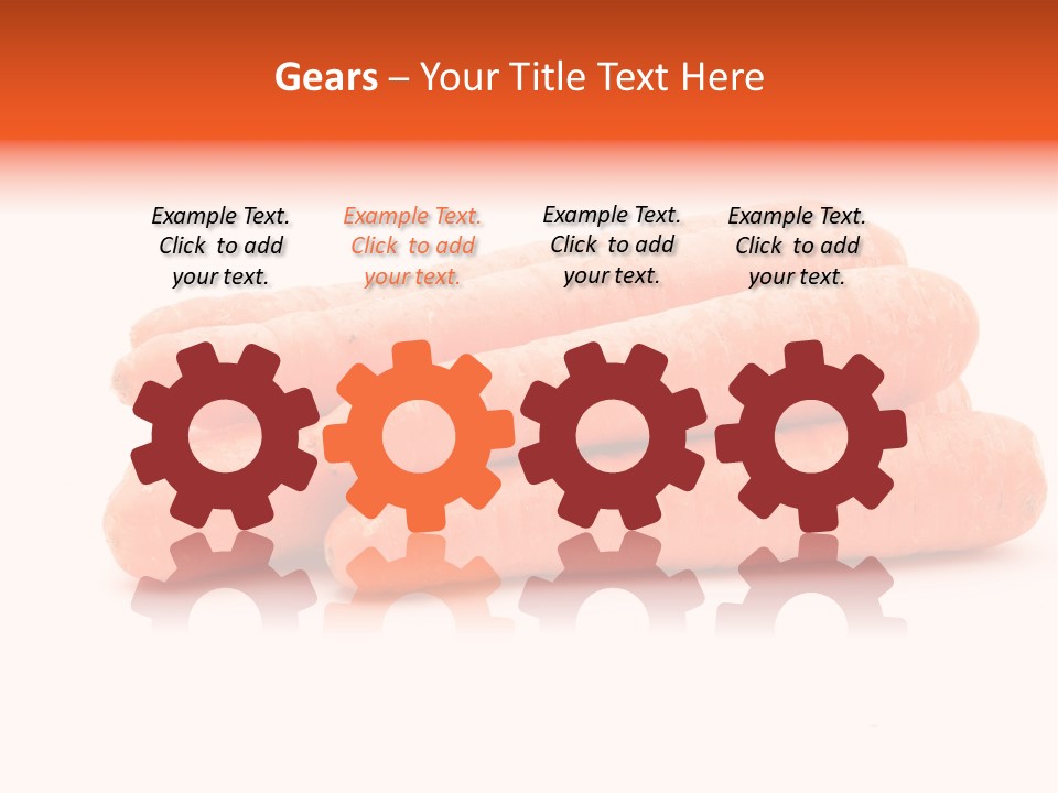 Orange Vegetable Healthy PowerPoint Template