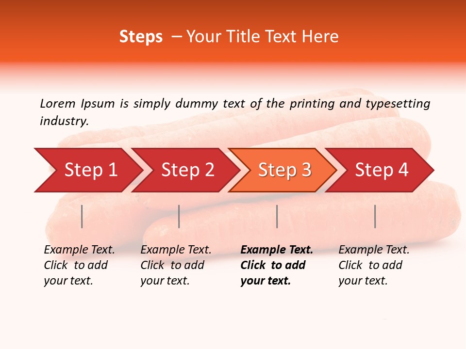 Orange Vegetable Healthy PowerPoint Template