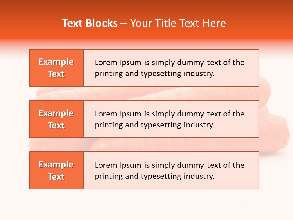 Orange Vegetable Healthy PowerPoint Template