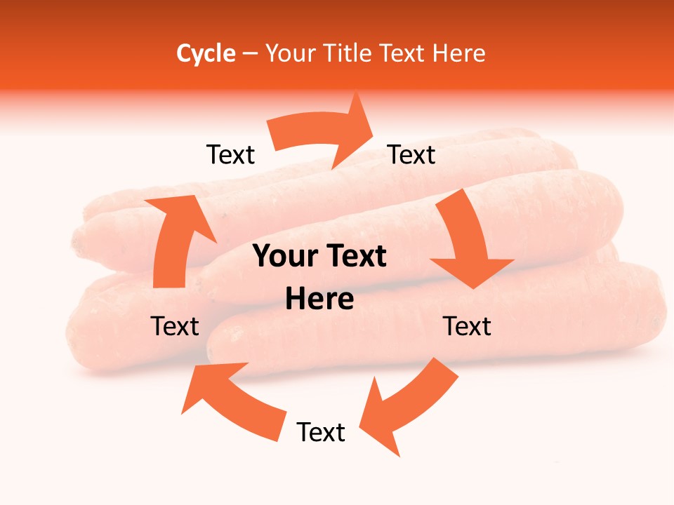 Orange Vegetable Healthy PowerPoint Template