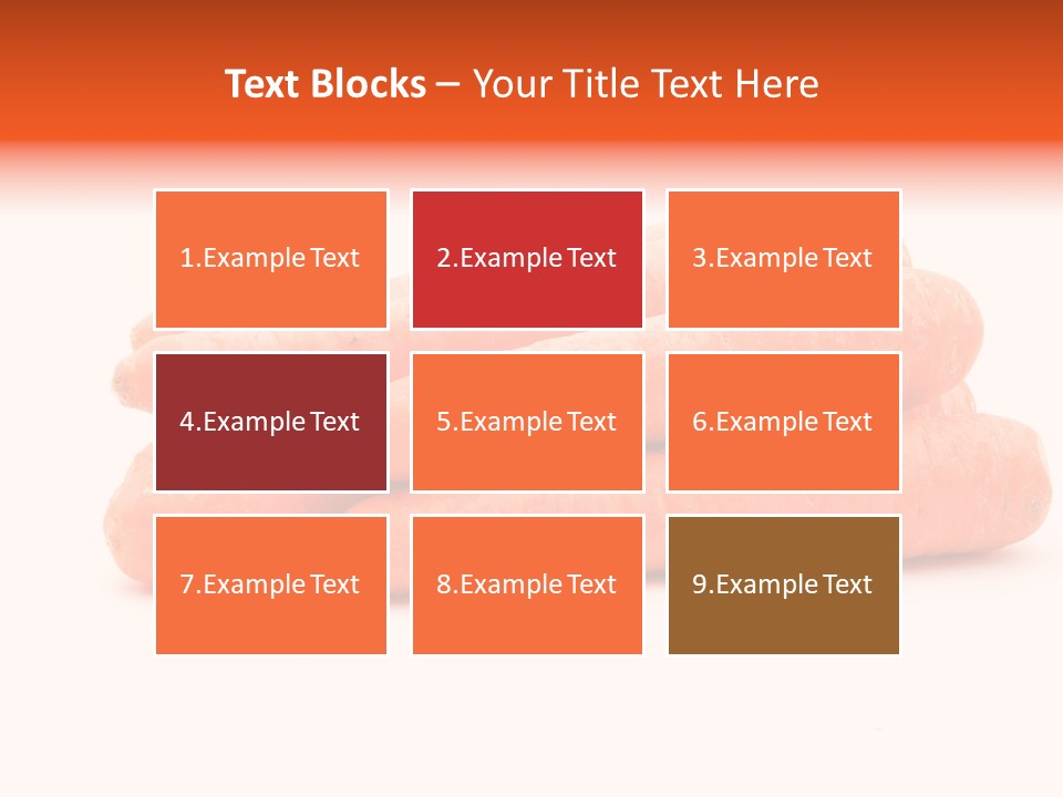 Orange Vegetable Healthy PowerPoint Template