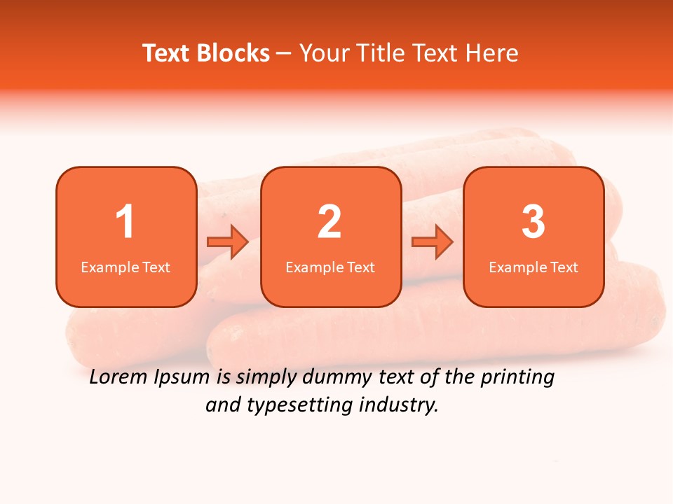 Orange Vegetable Healthy PowerPoint Template