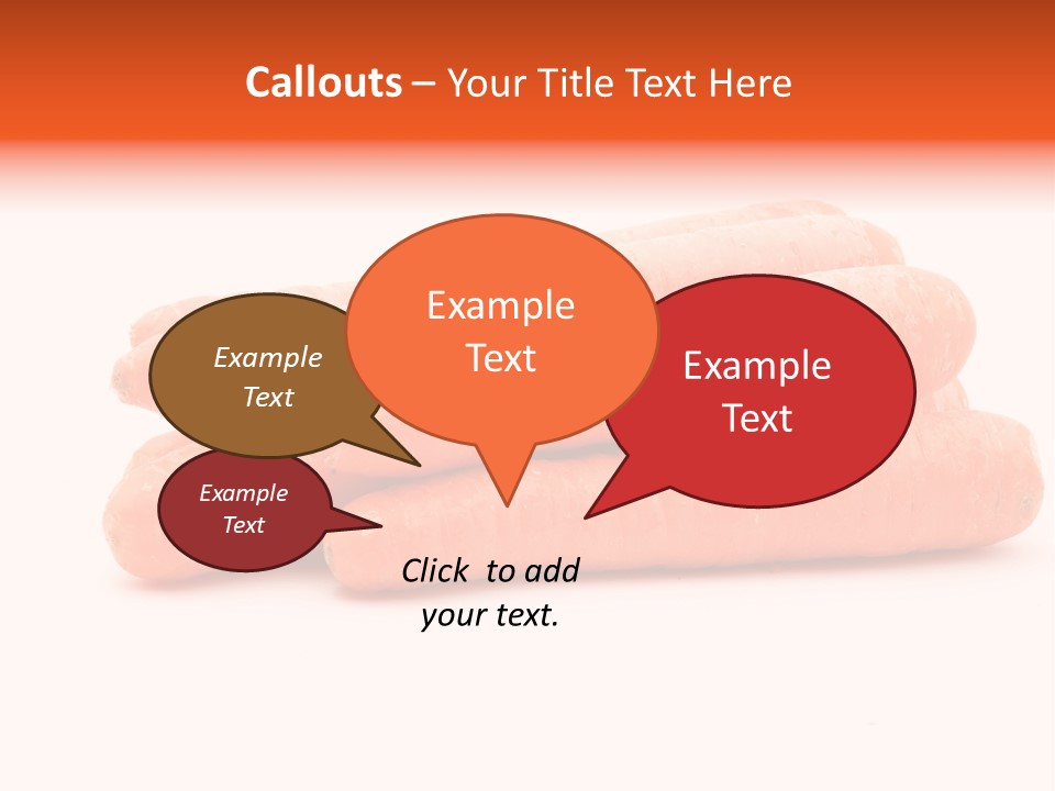 Orange Vegetable Healthy PowerPoint Template