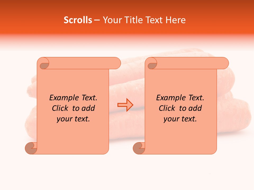Orange Vegetable Healthy PowerPoint Template