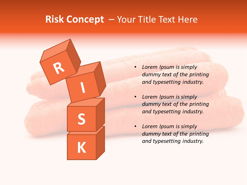 Orange Vegetable Healthy PowerPoint Template