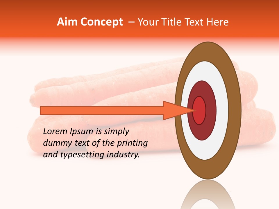 Orange Vegetable Healthy PowerPoint Template