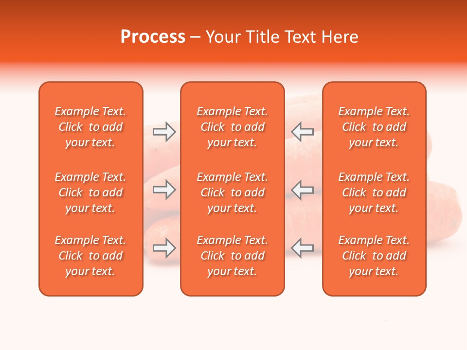 Orange Vegetable Healthy PowerPoint Template
