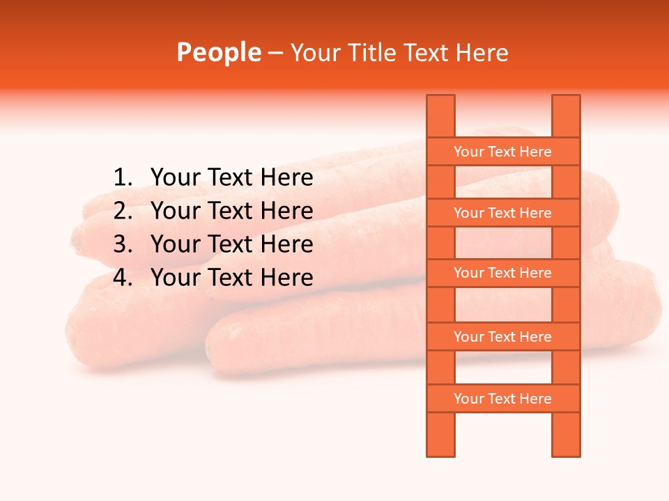 Orange Vegetable Healthy PowerPoint Template